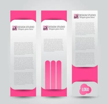 Banner template. Abstract background for design Stock Illustration