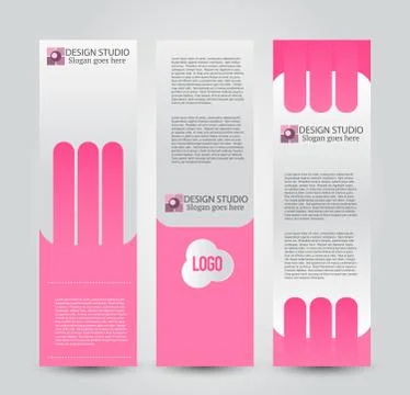 Banner template. Abstract background for design Stock Illustration