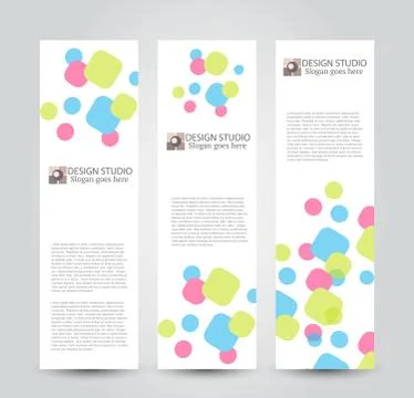 Banner template. Abstract background for design Stock Illustration