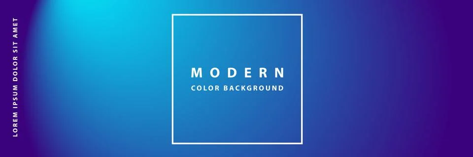 Banner template design with header interface gradient style Stock Illustration