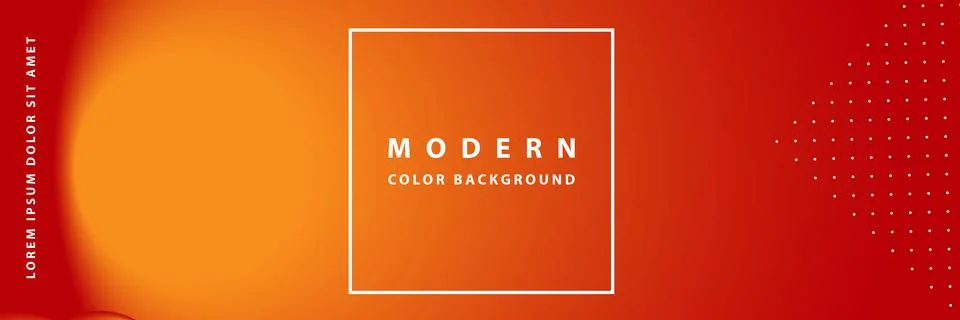 Banner template design with header interface gradient style Illustrazione stock