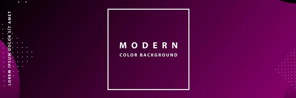 Banner template design with header interface gradient style Illustrazione stock