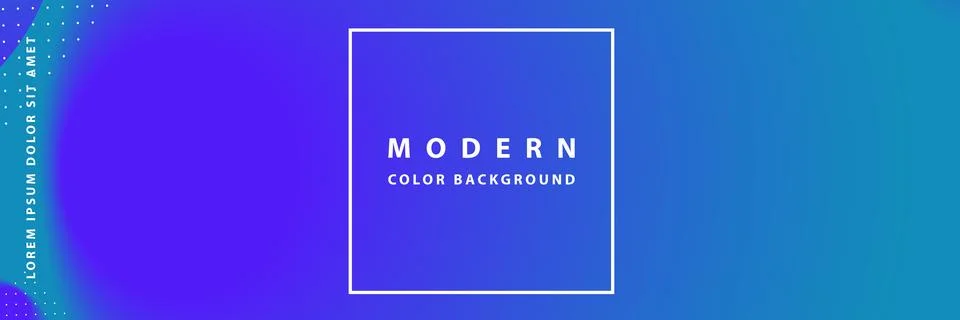 Banner template design with header interface gradient style Illustrazione stock