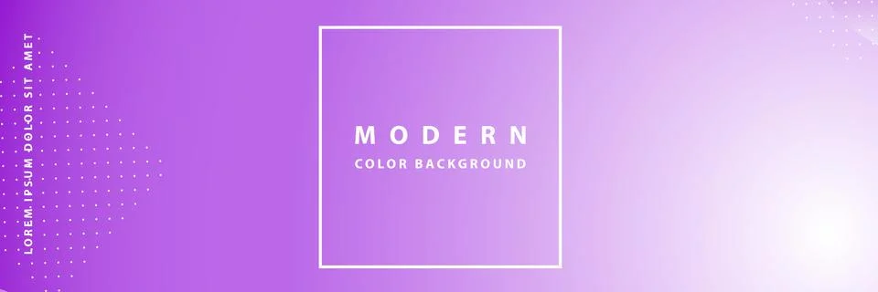 Banner template design with header interface gradient style Stock Illustration