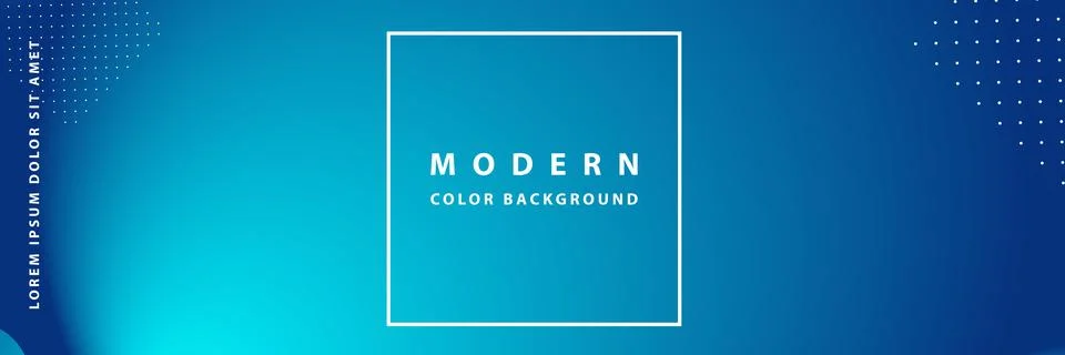 Banner template design with header interface gradient style Stock Illustration