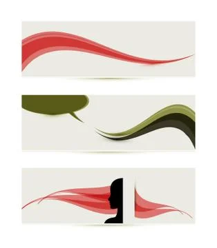 Banner templates Illustrazione stock