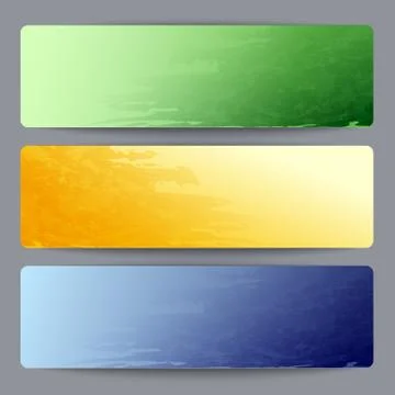Banner templates Stock Illustration