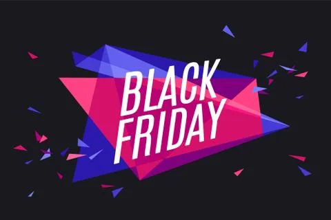 Banner with text Black Friday Stock Illustration