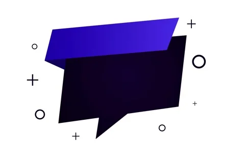 Banner Text Box Animation with Geometric Shapes Stock Footage 332722977