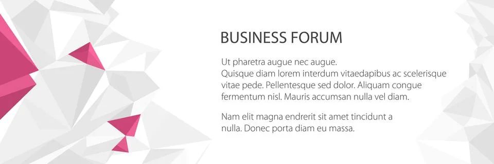 Banner with triangle patterns 스톡 일러스트