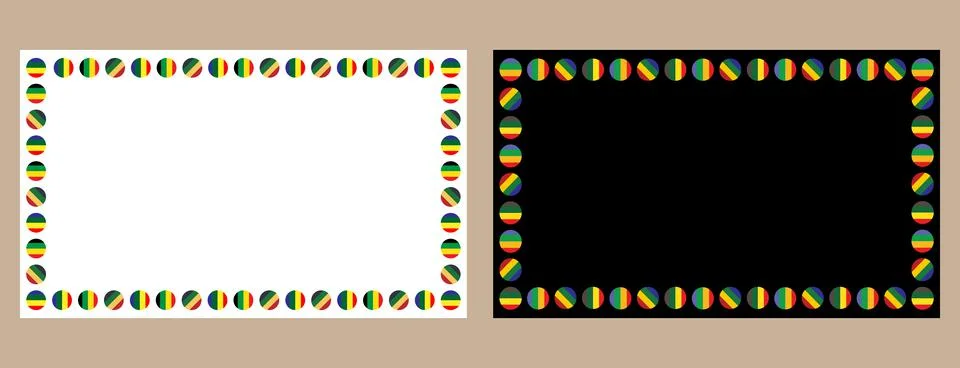 Banner two styles for juneteenth Stock Illustration