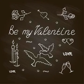 Banner for Valentines Day Stock Illustration