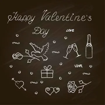 Banner for Valentines Day Stock Illustration