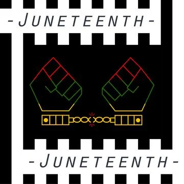 Banner; vector in juneteenth day; Stock Illustration