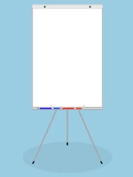 Banner vector white board Illustrazione stock