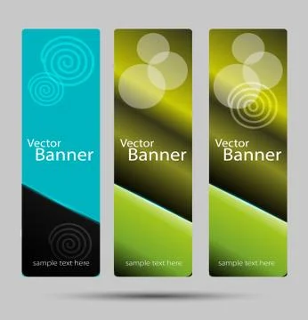 Banner vertical  Stock Illustration