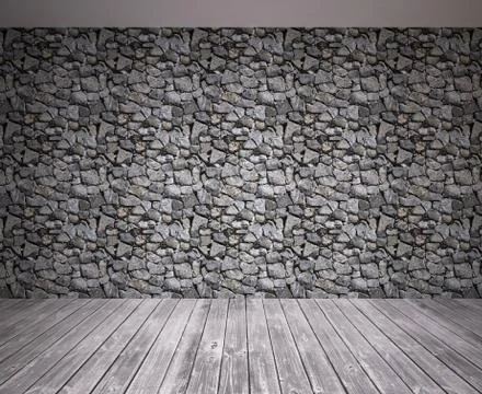 Banner on wall Stock Illustration