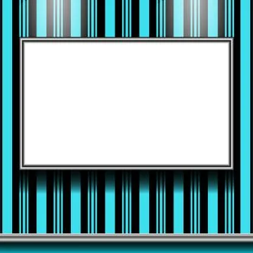 Banner on wall Stock Illustration