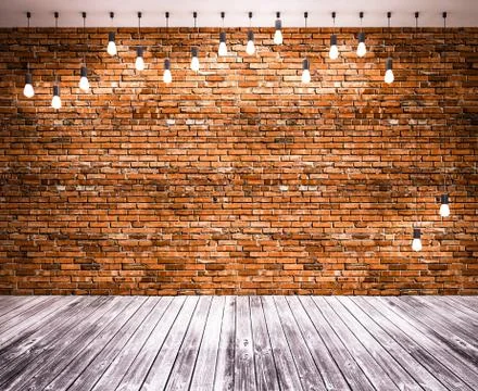 Banner on wall Stock Illustration