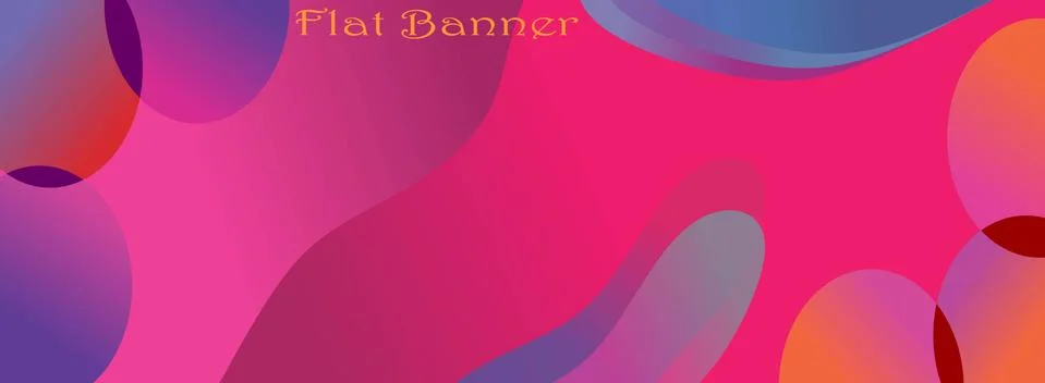 Banner Wallpaper with Combination Gradient Stock Illustration