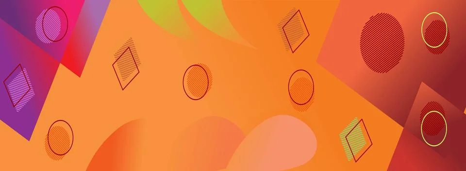 Banner Wallpaper with Combination Gradient Illustrazione stock