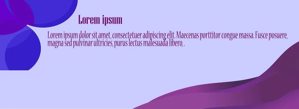Banner Wallpaper with Combination Gradient Illustrazione stock