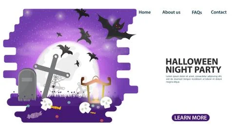 Banner for web page design and mobile applications on the theme of all saints Stock Illustration