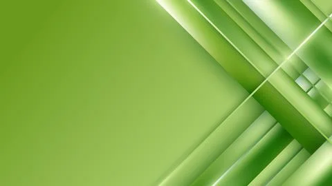 Banner web template abstract green diagonal stripes and lines weaves on green Stockillustratie