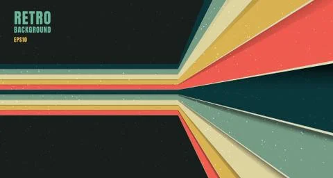 Banner web template design abstract background pattern stripe perspective vin Stock Illustration