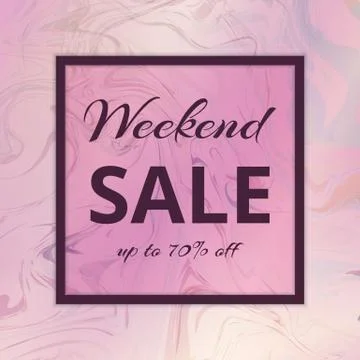 Banner weekend sales Stock Illustration