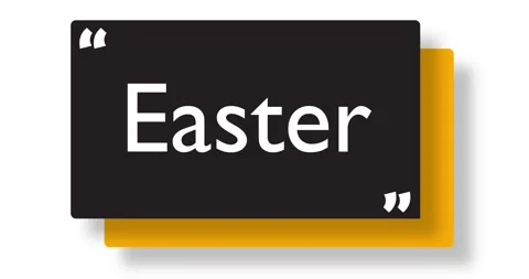 Banner with the word Easter Stock Footage 270110649