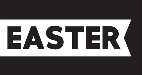 Banner with the word Easter video Stock Footage 270110648