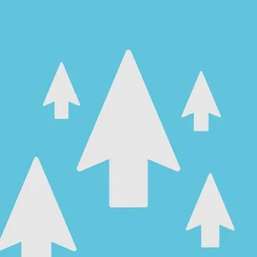Banners with blue mouse arrow Stock Illustration