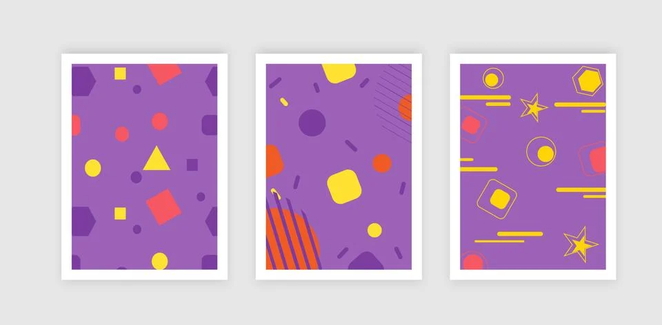 Banners Bundle Kit Set of Social Media Story. Geometric Stories Sale Banner Stock Illustration