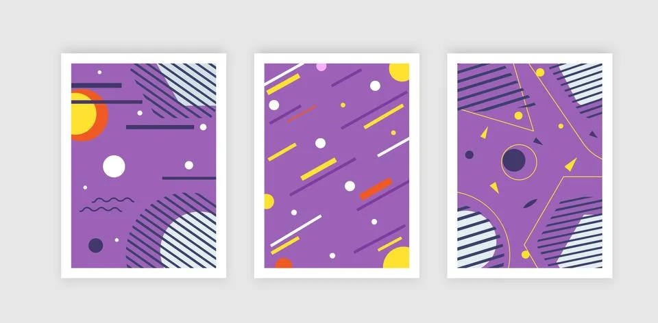 Banners Bundle Kit Set of Social Media Story. Geometric Stories Sale Banner Stock Illustration