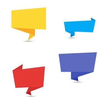 Banners in flat style. Vector set of colorful banners advertisements Stock Illustration