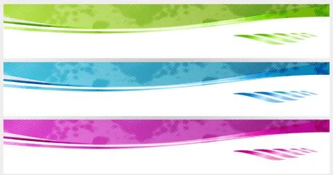 Banners. Illustrazione stock