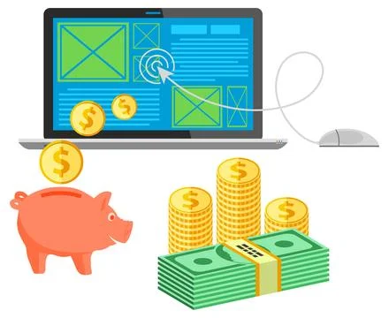 Banners of Online Internet Technology Stock Illustration