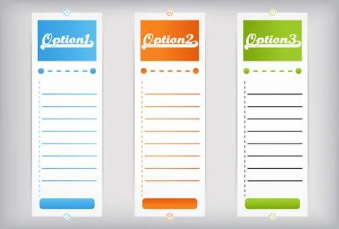 Banners - options Stock Illustration