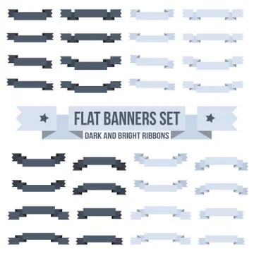 Banners or ribbons Stock Illustration