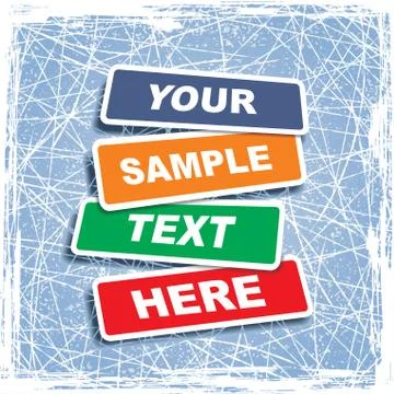 Banners with place for text. Vector illustration Stock-Illustration