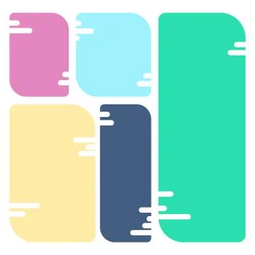Banners posters color template Illustrazione stock