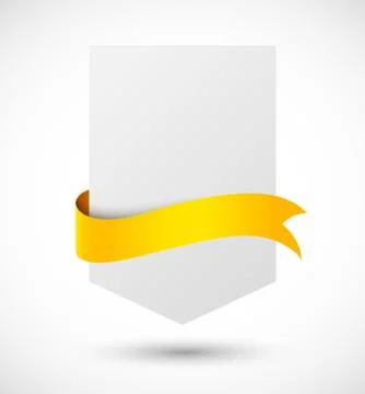 Banners with ribbon Stock Illustration