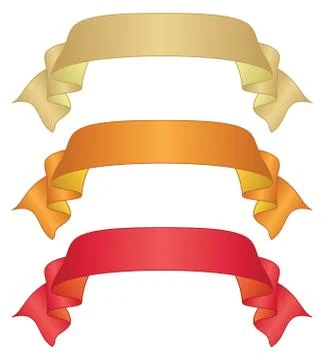 Banners ribbons, set Stock Illustration