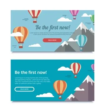 Banners for SEO Stock Illustration