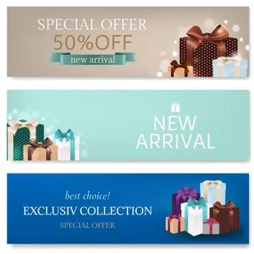 Banners Set Stock Illustration