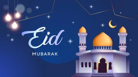 Banners Template Eid Mubarak Concept Illustrazione stock