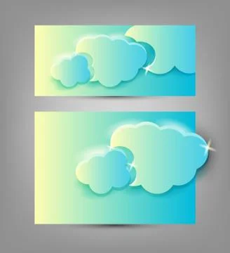 Banners templates Illustrazione stock