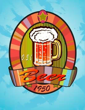 Banners on topic with beer Stock Illustration