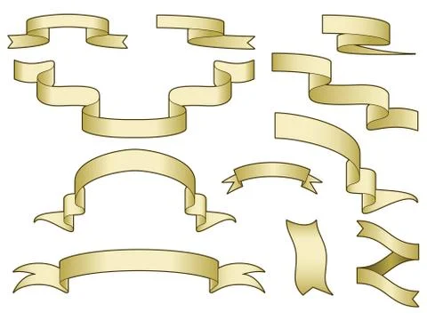 Banners on white Stock Illustration